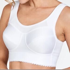 Miss Mary of Sweden Cotton Simplex activity bra Non-wired White 40B